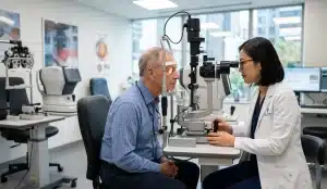ophthalmologist eye examination